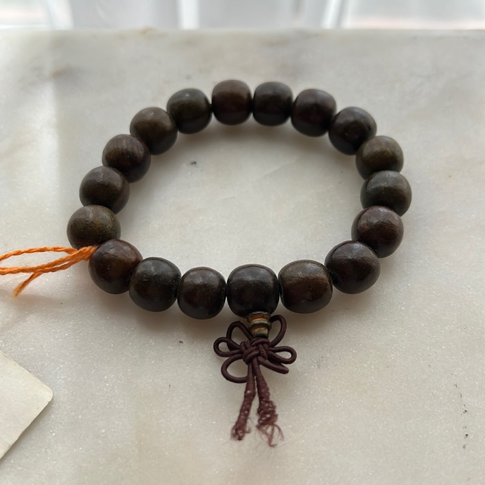 Buddhist Wooden Prayer Beaded Bracelet